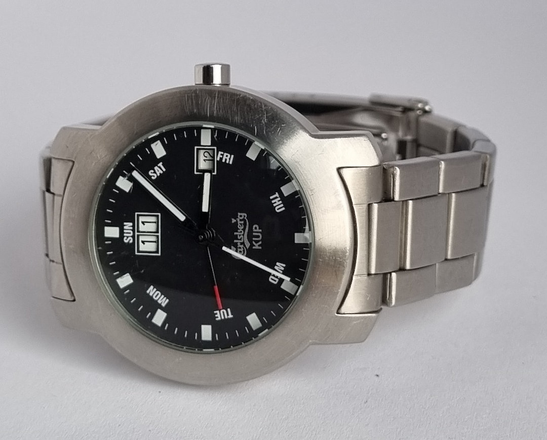 Orologio al quarzo da uomo CARLSBERG KUP danese autentico del 2006