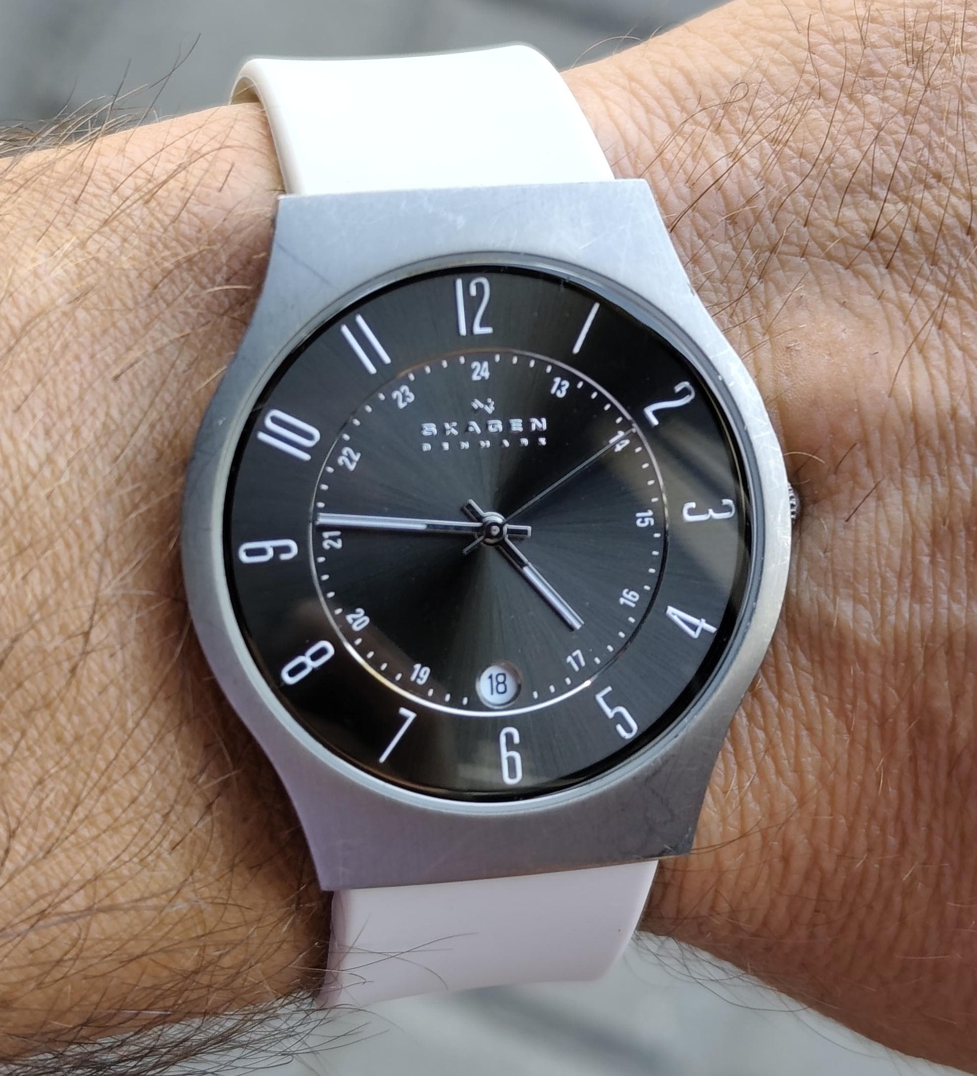 Danish 2007 SKAGEN 233XLTTM Sundby TITANIUM Unisex Men's Quartz