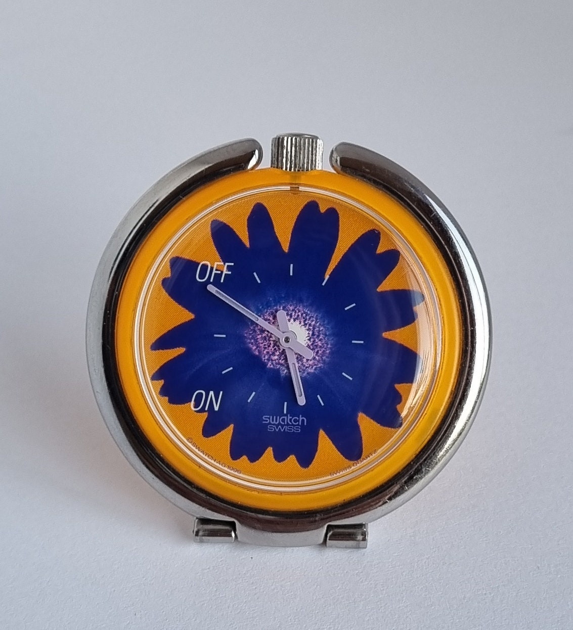 Rarer Swiss 1997 Swatch POP FLOWER POWER PUJ101 Alarm Table Clock