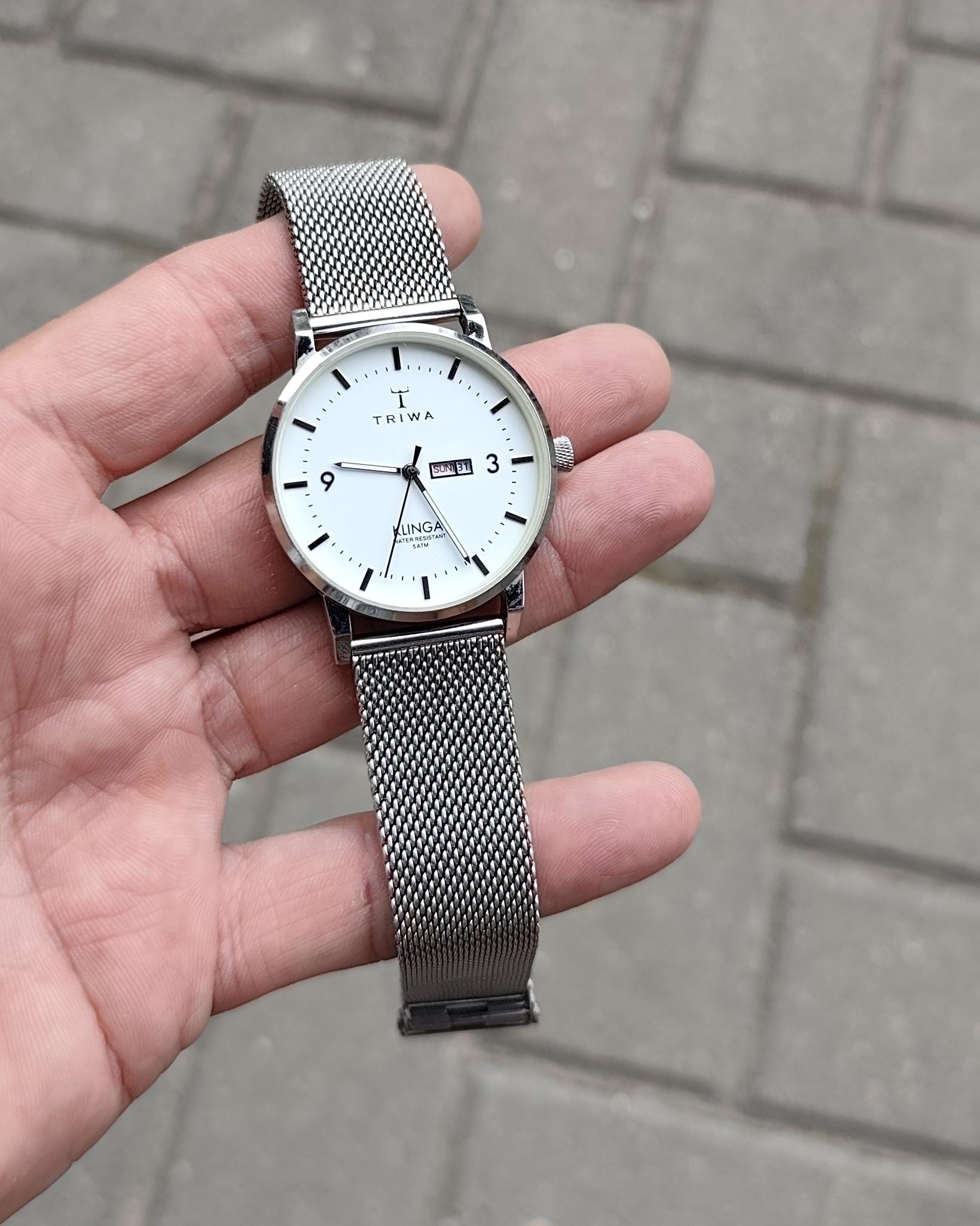 Swedish 2017 TRIWA Stockholm Klinga KLST109 Men's Quartz Watch Day