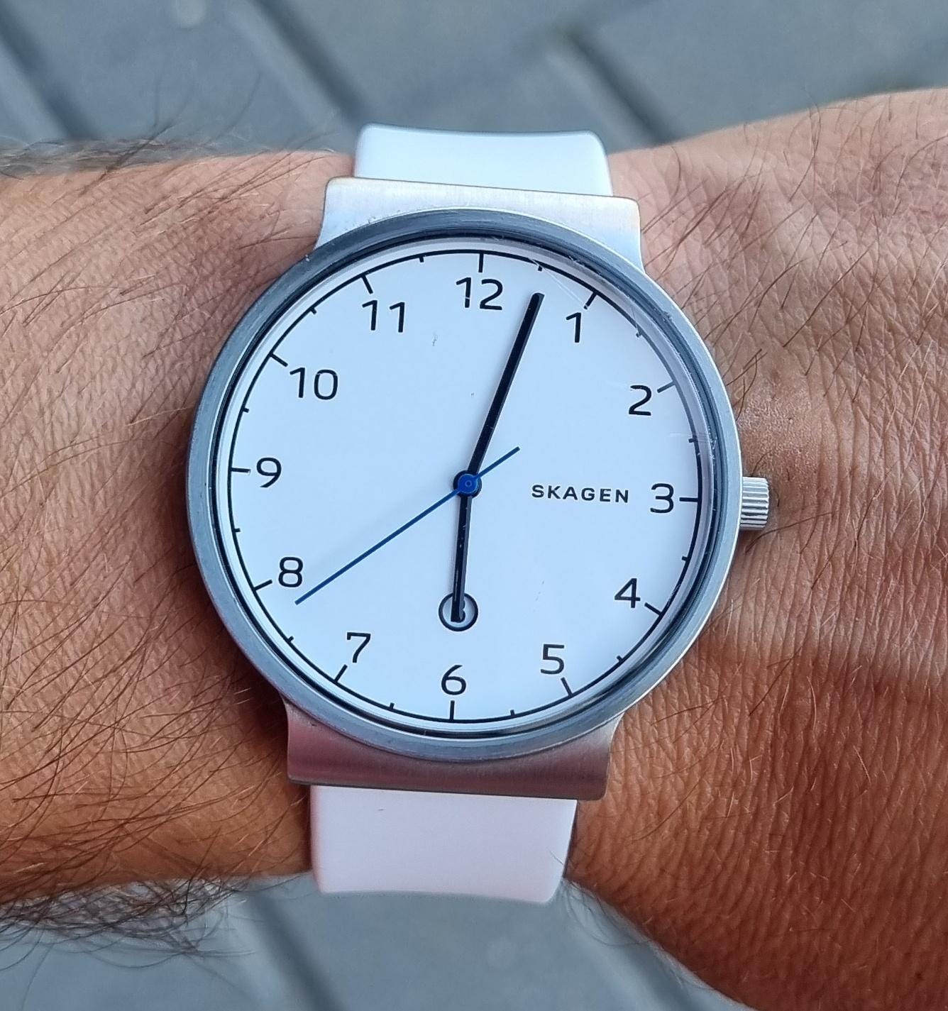 Danish 2018 SKAGEN Ancher SKW6433 White Dial Men's Quartz Watch