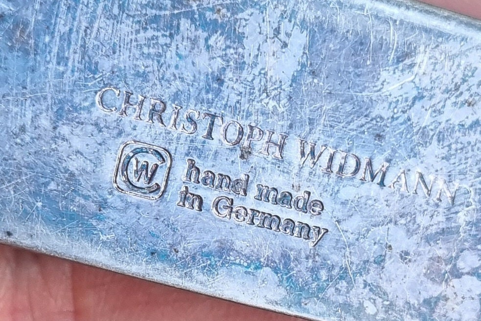 Antique German Christoph Widmann Handmade Silver Plated Desk