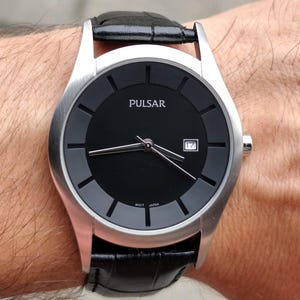 Vintage 2001 Japan PULSAR VX32-X357 Men's Classic Quartz Watch W