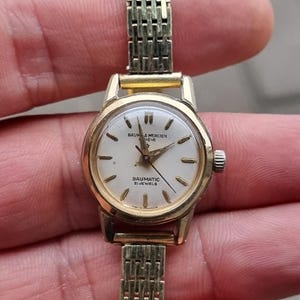 Vintage 1959 Swiss Baume & Mercier Baumatic Gold Plated Automatic Women's Watch SERVICED