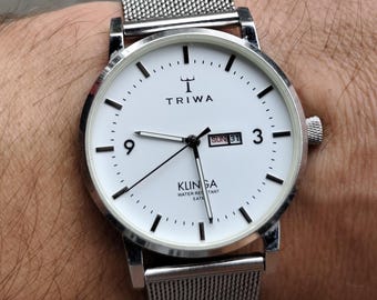 TRIWA 腕時計 KLINGA シルバー クオーツ メンズ レディース Triwa Crayon Klinga Watch Steel Mesh – Sportique
