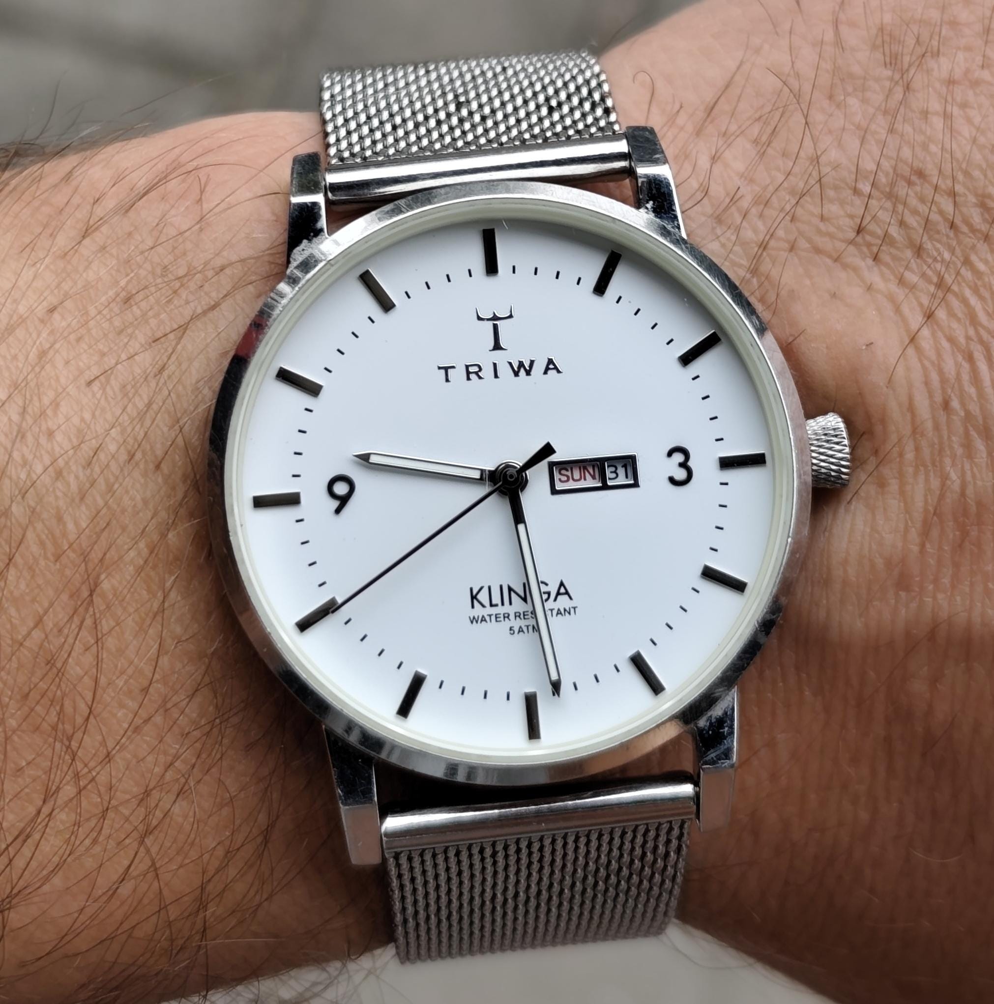 Swedish 2017 TRIWA Stockholm Klinga KLST109 Men's Quartz Watch Day