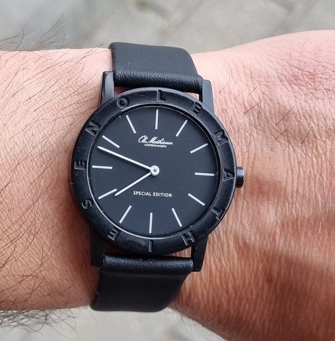 Vintage Danish Ole Mathiesen Special Edition Black Dial Unisex Women's ...