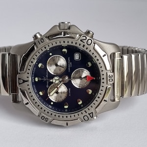 Rare vintage des années 1990 Français Yonger Bresson Blue Men's - Main Image