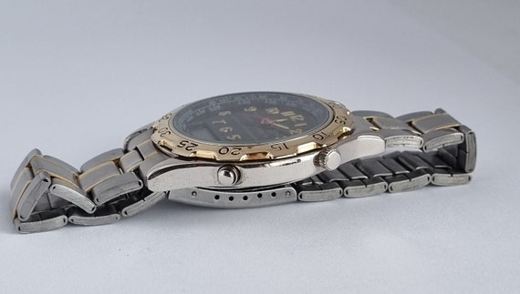Rarer 1990 SHARP Analog Digital Alarm Chronograph Men's Rarer 1990 SHARP Analog Digital Alarm Chronograph Men's