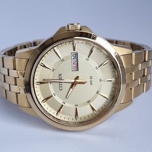 Genuine 2007 Citizen 1502-S097835 Gold Tone Men's Quartz Watch - Etsy
