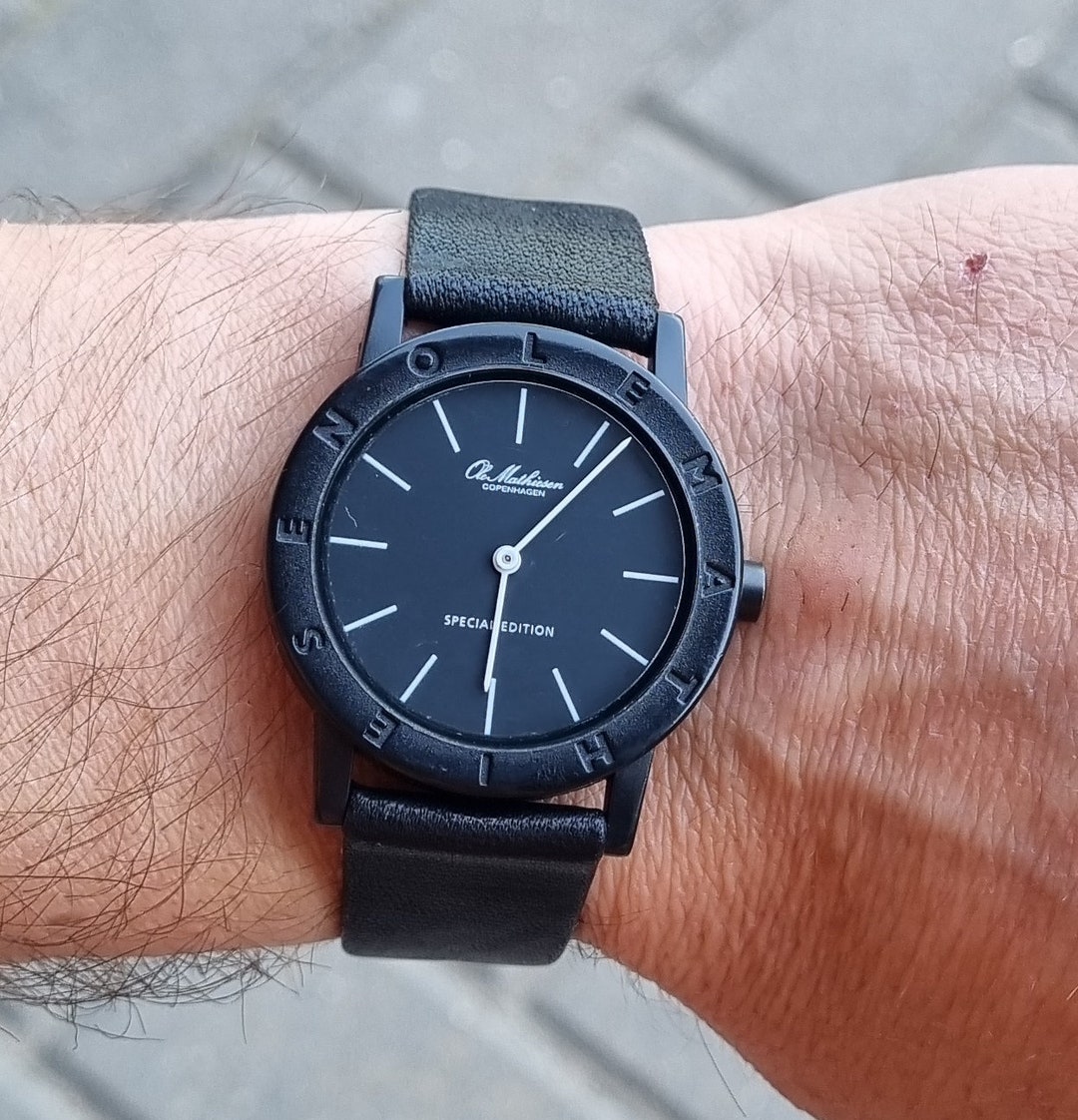 Vintage Danish Ole Mathiesen Special Edition Black Dial Women's Quartz ...