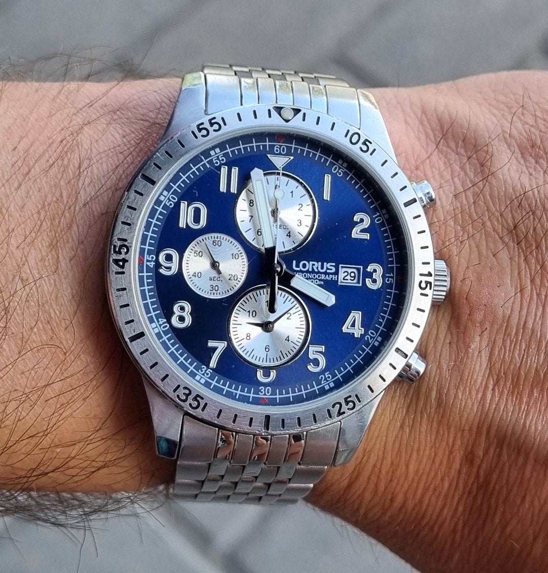 Cal Ym92 Chronograph Caliber Ym92 Pulsar YM92-X082 Mens Tank Style