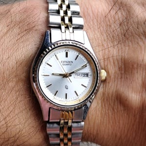 Vintage 2001 Japan Citizen 6000-072944 Two Tones Women's Quartz