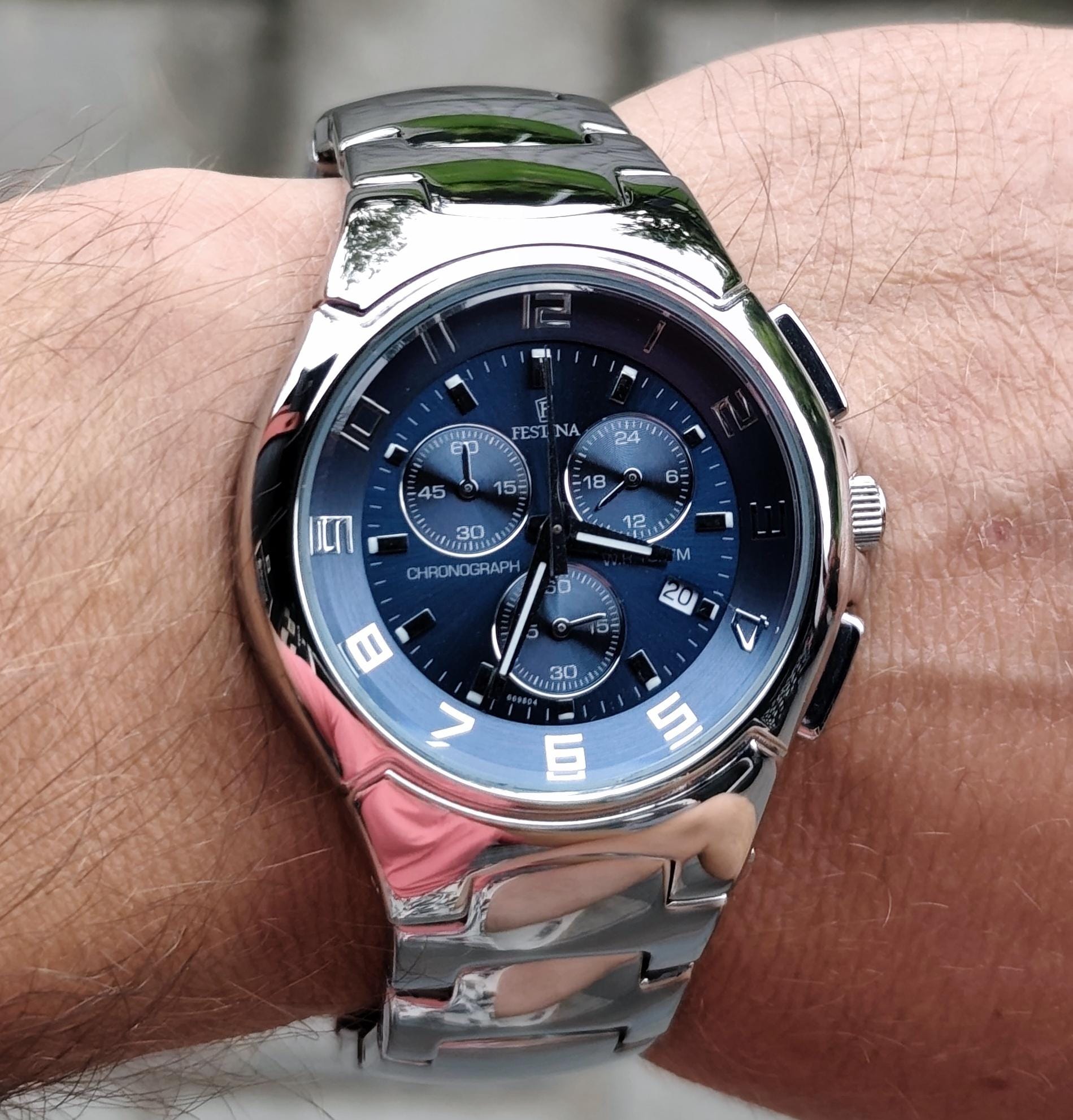 NIBOSI Orologio Cronografo Da Uomo – Quadrante Blu, Cinturino In Pelle Marrone, Cassa Acciaio – Elegante, Sportivo, Regalo
