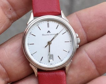 Vintage 1990 Swiss Maurice Lacroix 89598 Silver Dial Women's
