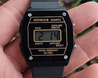 Rare Vintage 1988 ADVANCE LCD Digital Men's Quartz Watch - Etsy