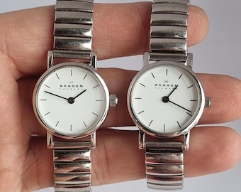 Skagen 2004 Vintage Model 643lslw 34mm Tonneau Watch White  display picture 1