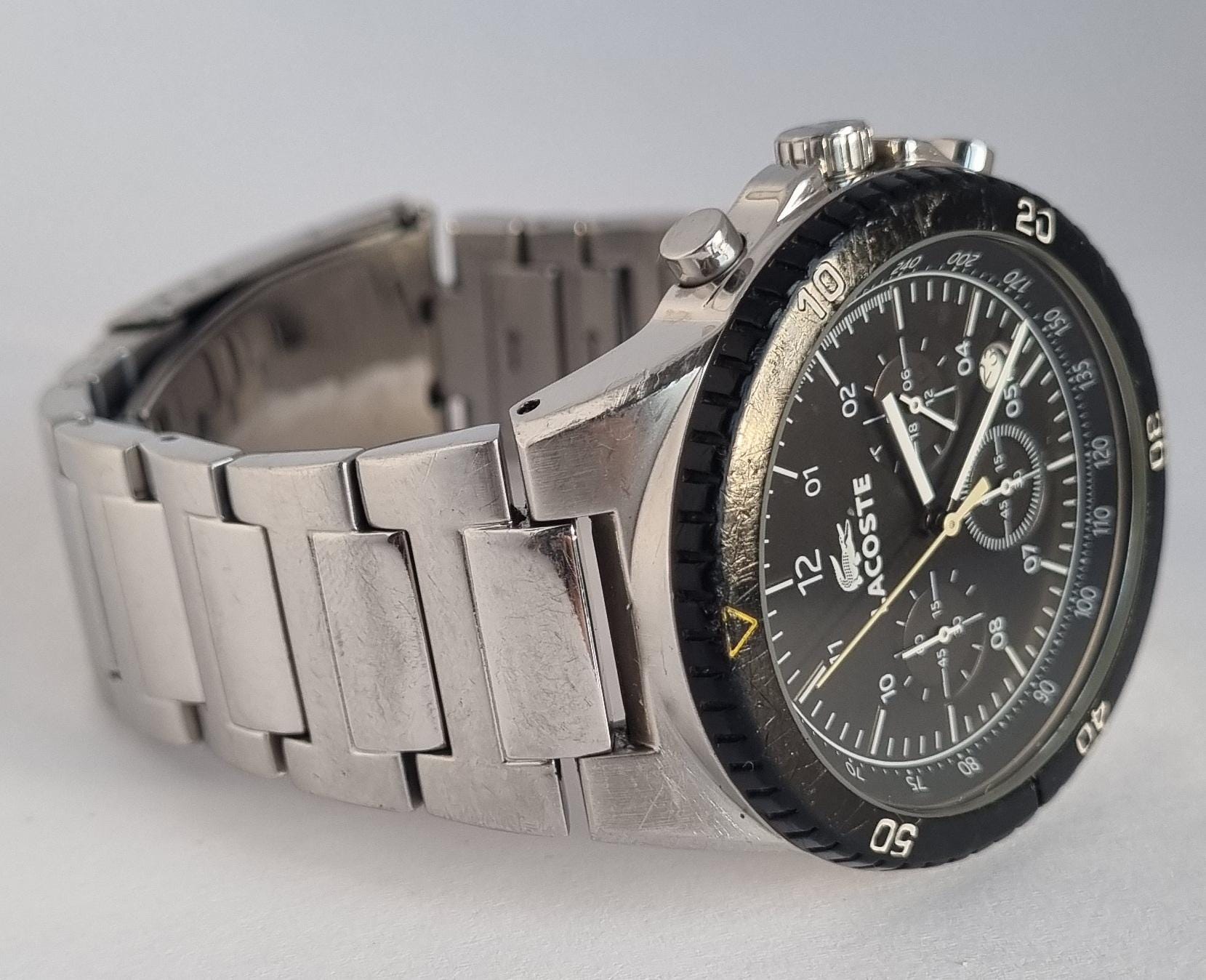 Genuine 2007 LC.48.1.29.2240 Black Dial Men's Quartz Chronograph