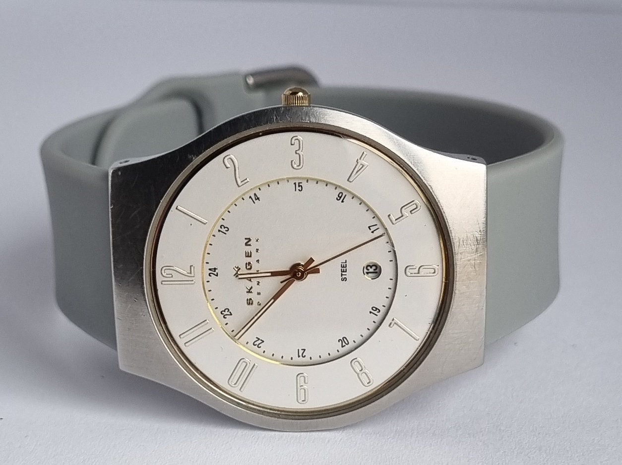 Danes 2014 SKAGEN 233XLSGS Reloj de cuarzo clasico y elegante para hombre con dia Etsy Espana