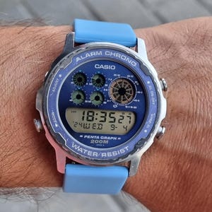 オールドデジタル！ CASIOペンタグラフ DW-7200 稼働中 '85年製
