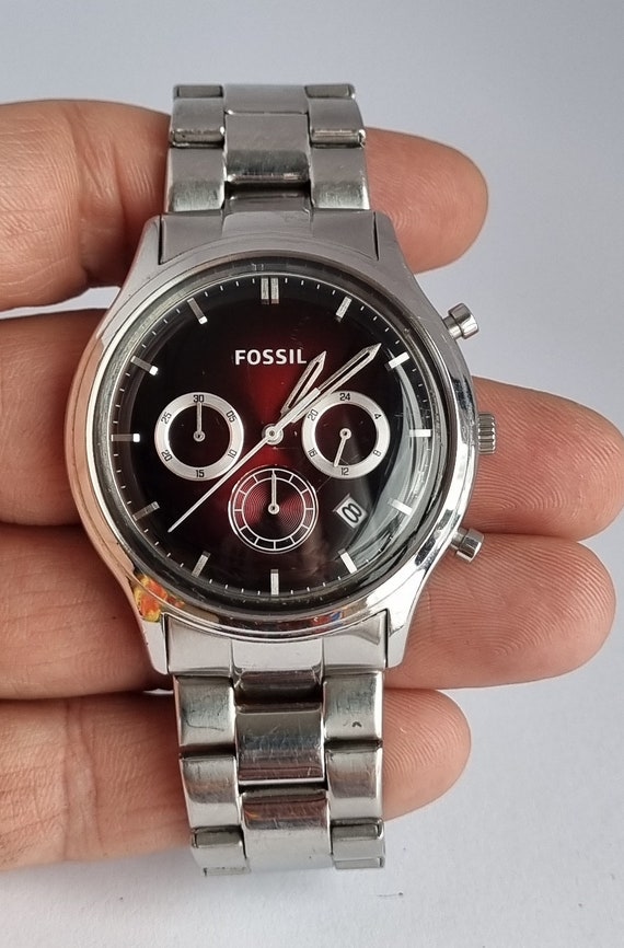 Beautiful 2011 FOSSIL Ansel FS-4675 Chronograph Men's Quartz