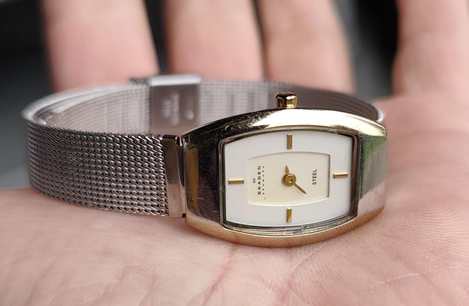Rare Vintage Danish SKAGEN 327SGS Gold Plated Women