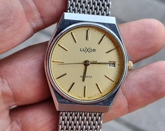 Stainless Steel Uhr Luxor Swiss LUXOR, Chronograph ETA 7750 Mit