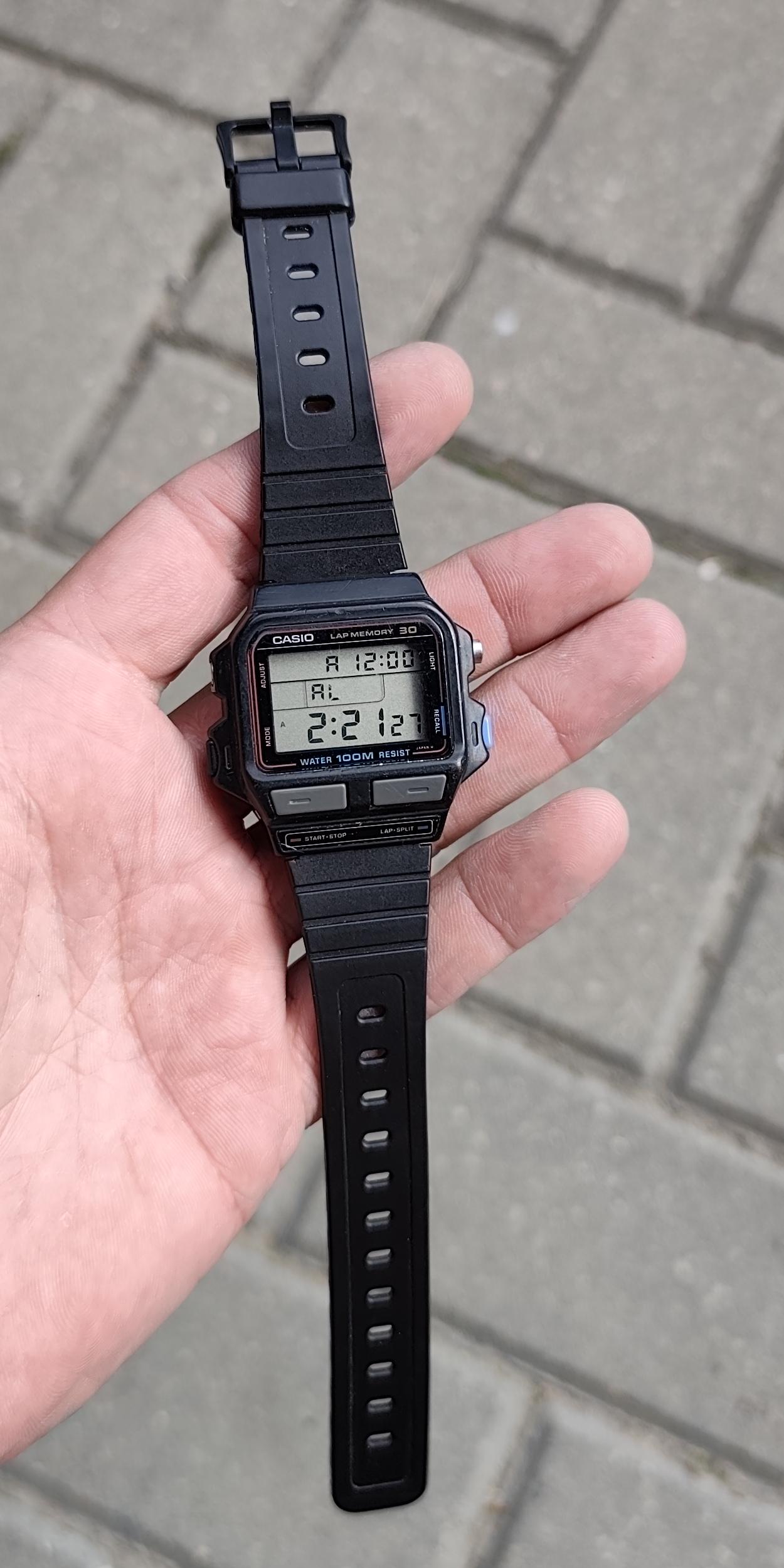 オリジナル ヴィンテージ 1989年製 CASIO SDB-500W (863) ラップ