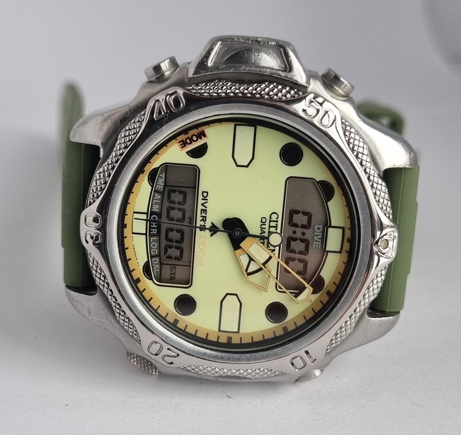 Vintage 1996 CITIZEN C500-E80338 Promaster Aqualand 200m Dive