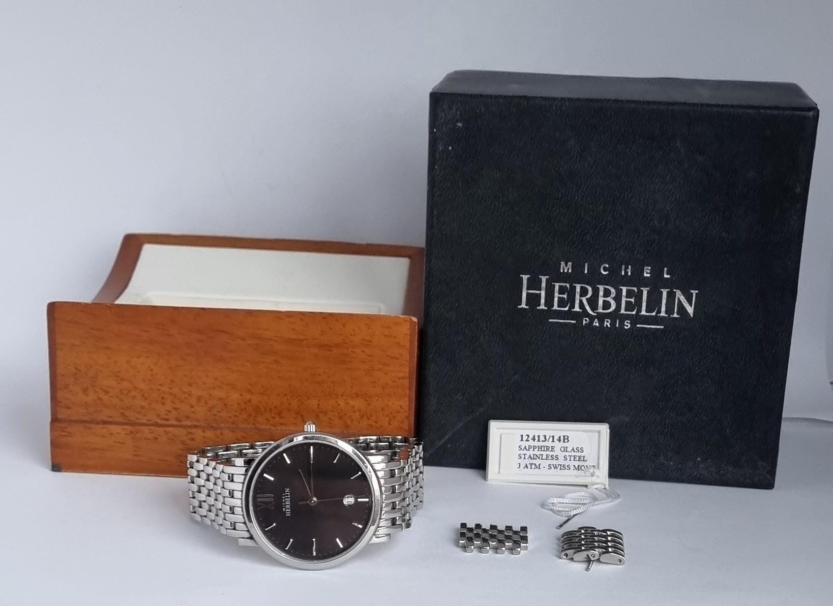 正規品 2012年 フランス製 MICHEL Herbelin PARIS 12413/14B