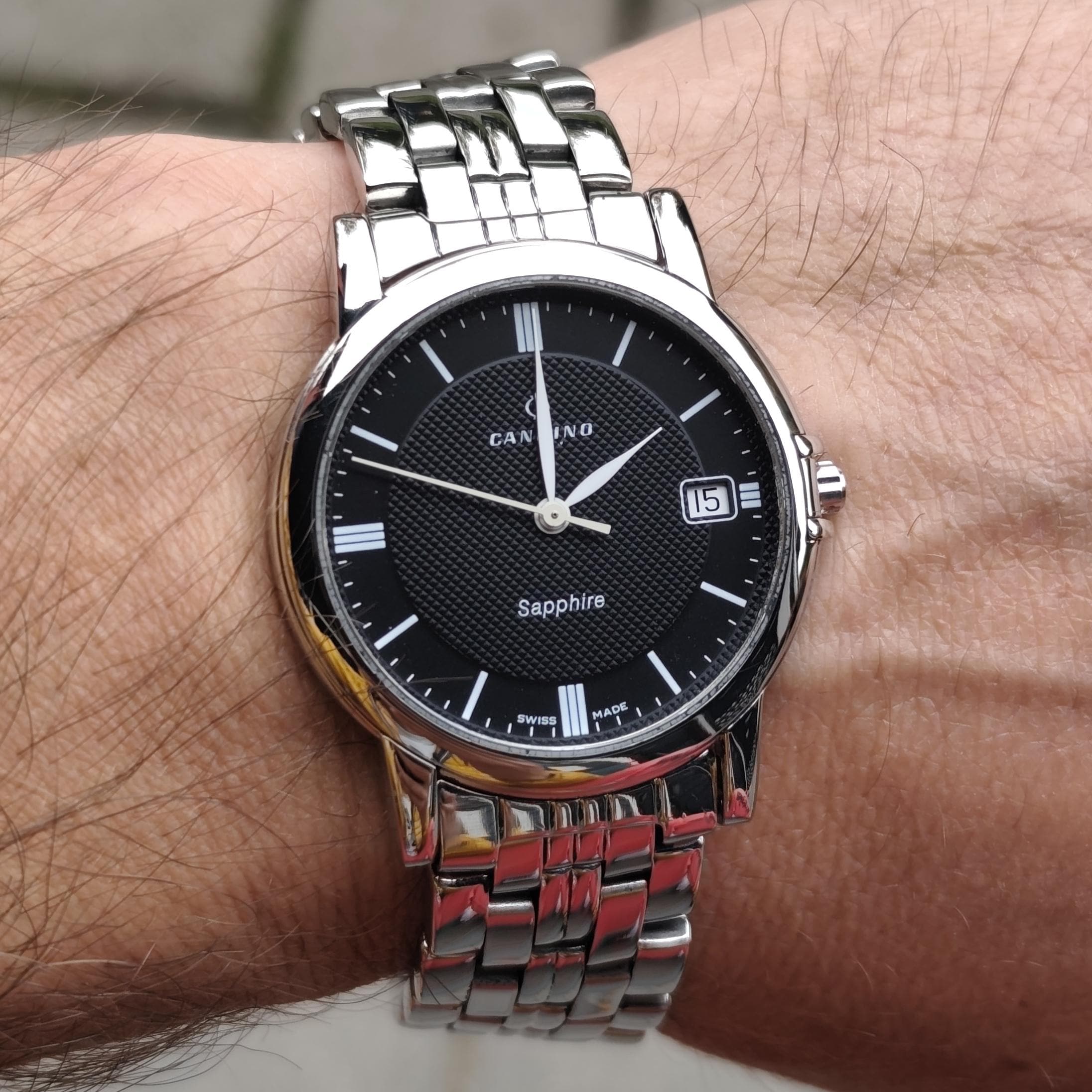 JewelryWe Orologio da polso analogico al quarzo, con strass