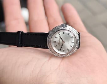 Vintage Swiss President Women's Watch, Mechanical Manual Wind, 1975