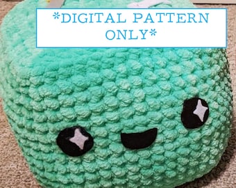 Jumbo Gelatinewürfel - Häkelanleitung - digitaler download - Dungeons & Dragons Monster Kawaii