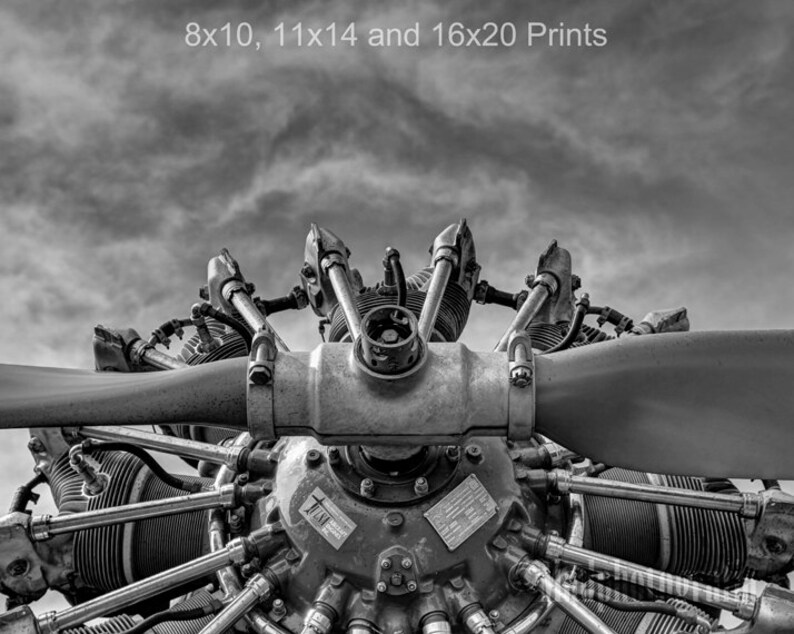 Aviation Decor, Aircraft Propeller, Airplane Art, Propeller Print