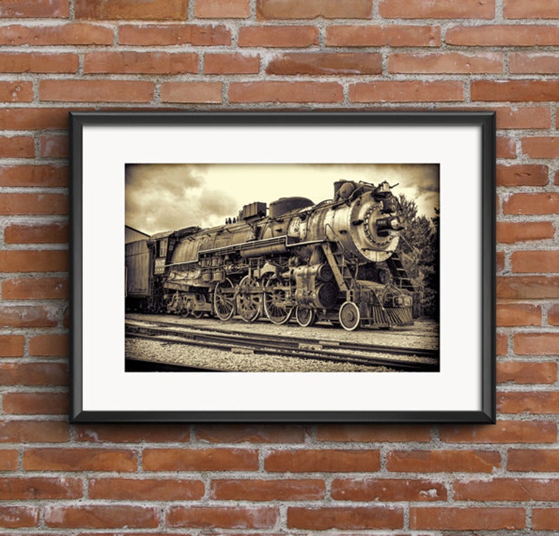 Train Railroad Art Train Art Train Decor Railroad Decor Etsy