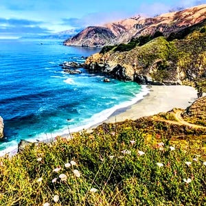 Carretera de la costa del Pacífico en punto de cruz, ¡ACTUALIZADO! Punto de cruz contado, patrón de conservación, patrón costero, punto de cruz oceánico, patrón escénico