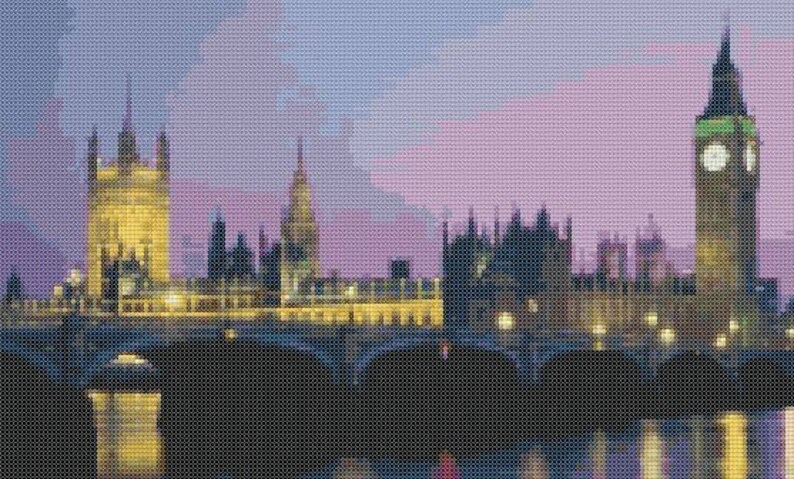 Big Ben cross stitch pattern cross stitch pattern tower of ...