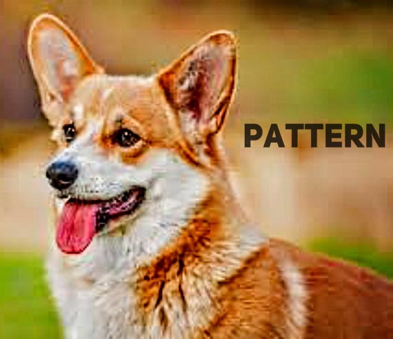 Corgi Cross Stitch, UPDATED!, Counted Cross Stitch, Dog Cross