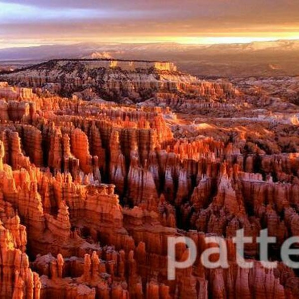 Bryce canyon national Park, cross stitch pattern, counted cross stitch, pattern keeper, utah pattern, desert cross stitch, Southwest pattern