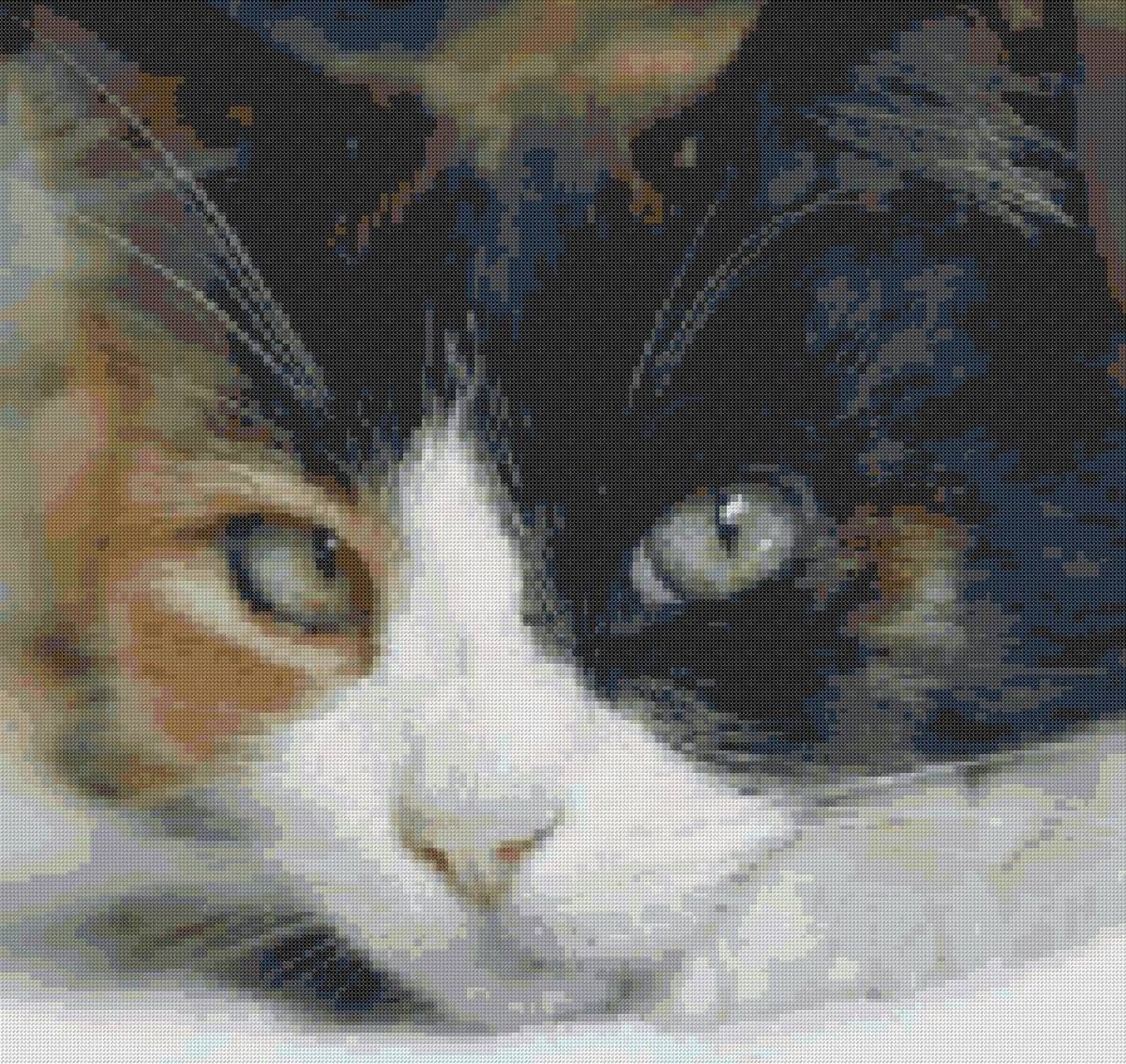 Calico Cat Cross Stitch Pattern, Cat Cross Stitch, Pattern Keeper