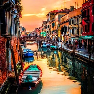 Venice cross stitch, UPDATED!, pattern keeper, Italy cross stitch, Venice pattern, counted cross stitch, PDF pattern, large cross stitch