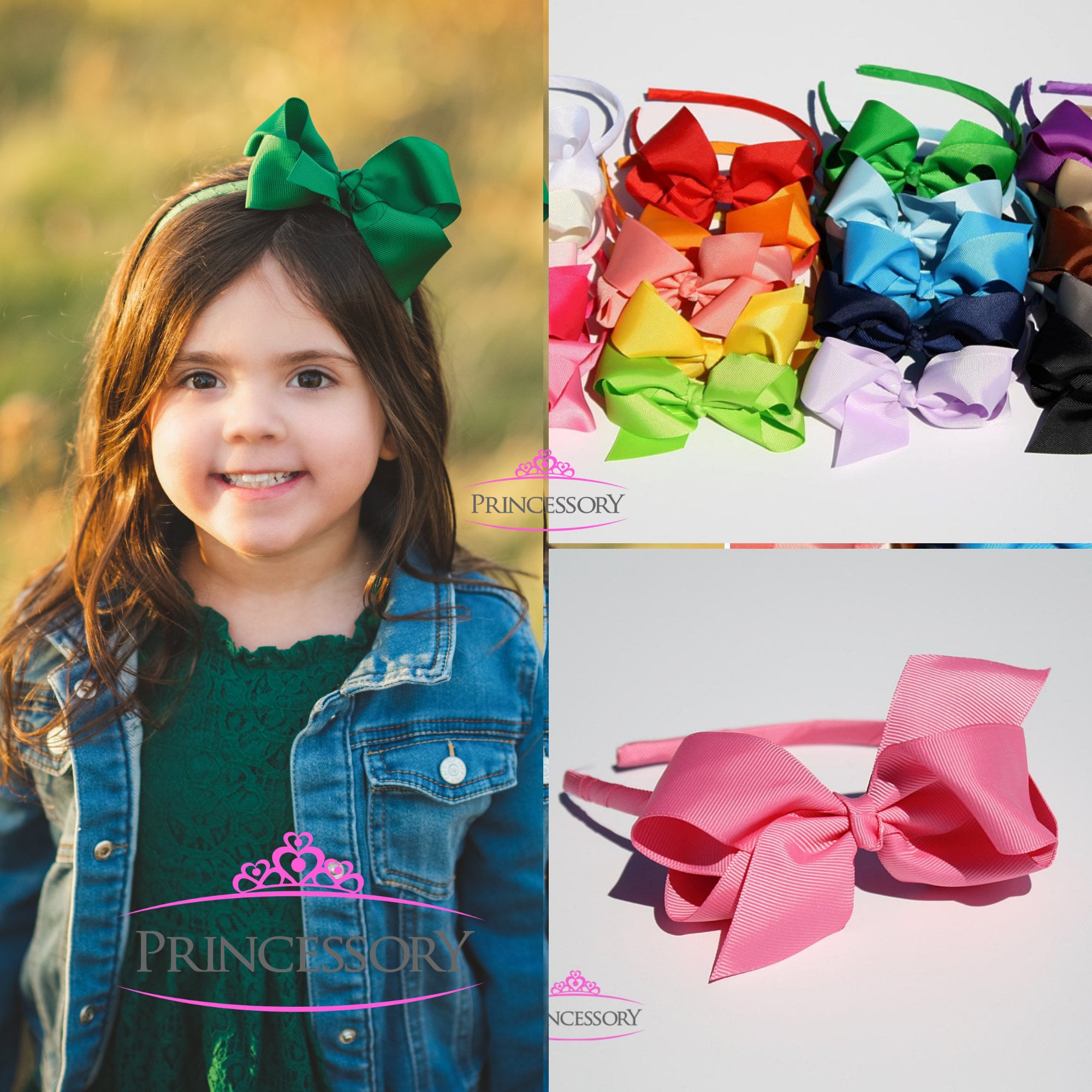 Hair Bows Baby Headband Bow Headband Baby Bows Hard Etsy