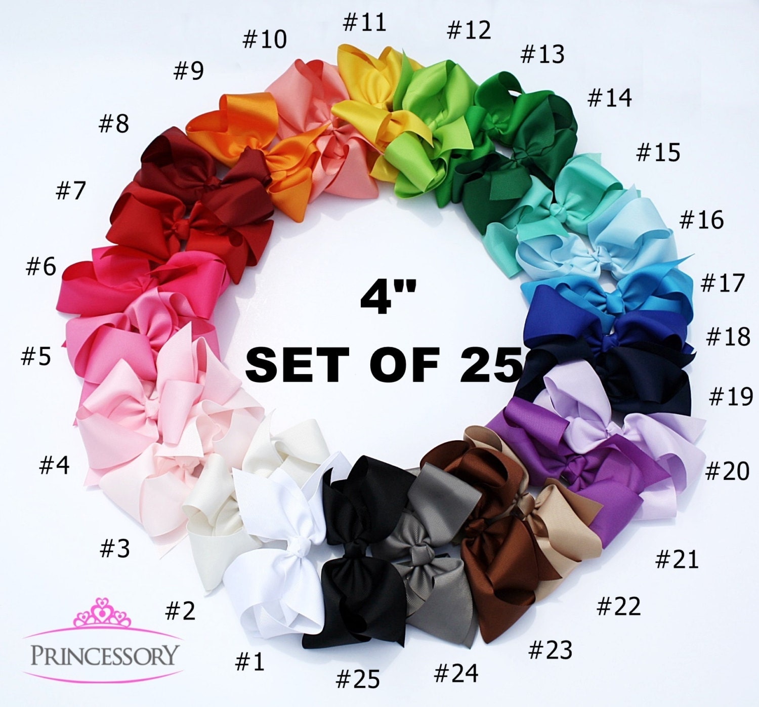 Hair Bows (25 Pack), baby bows, Boutique Hair Bows, Large Bow, Hair B…