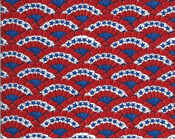 America the Beautiful Banner Fabric from Deb Strain for Moda, Patriotic Fabric