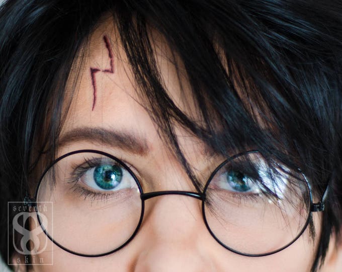 Realistic Lightning Bolt Scar Tattoo Cosplay Harry Potter Etsy