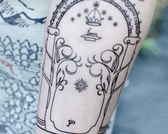 Lotr Temp Tattoo Etsy