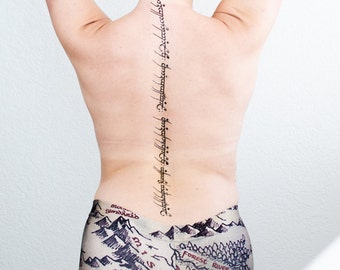 Durin S Door Temporary Tattoo Etsy
