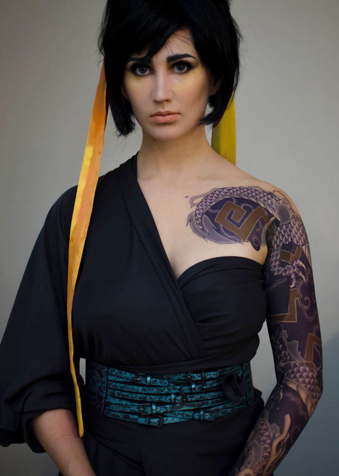 Hanzo Cosplay Tattoo Sleeve Etsy