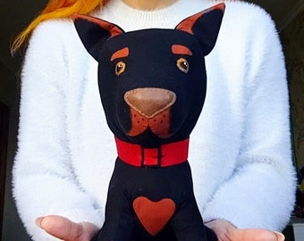 Doberman de juguete enorme, doberman de juguete grande, gran doberman de juguete, doberman de juguete grande, doberman de juguete gigante, doberman de peluche, doberman de peluche, perro suave