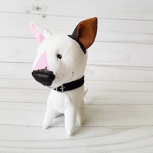 English bull Terrier Plush dog toy Stuffed animal puppy dog Plush animal Toy Pitbull Birthday gift him, custom stuffed dog